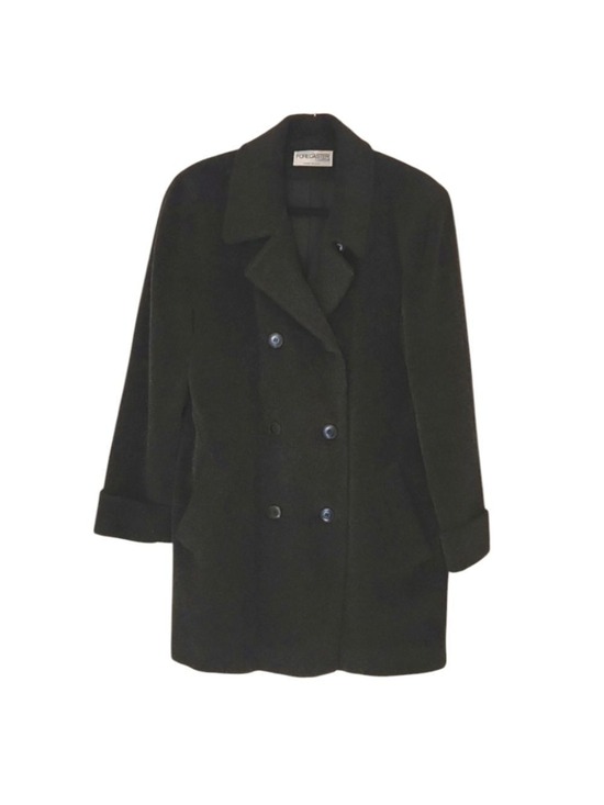 forecaster of boston Jackets & Blazers - Forecaster of Boston Pure Wool Mohair PeaCoat Size: 10 Charcoal gray mid length